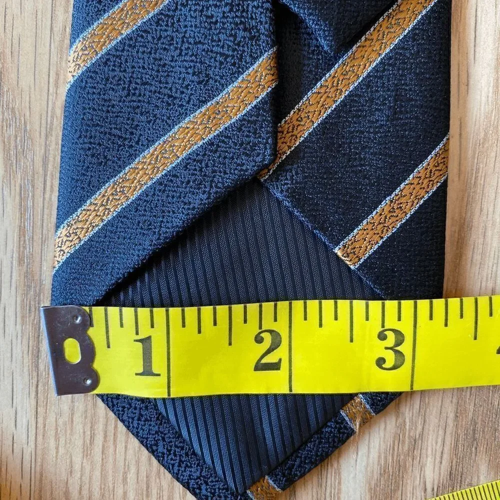 Mondieu Black and Gold Stripe Necktie